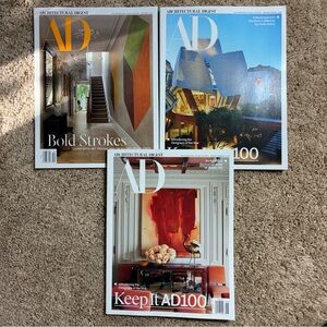 ARCHITECTURAL DIGEST MAGAZINE Lot Of 3 Dec 25 To Jan 26 Issue For Collectors